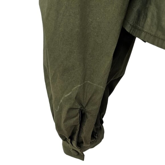 Lovers & Friends Button Front V-Neck Puff Sleeve Top Green Size Small - Picture 5 of 9